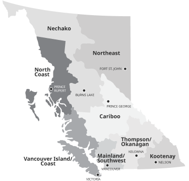 Map of British Columbia