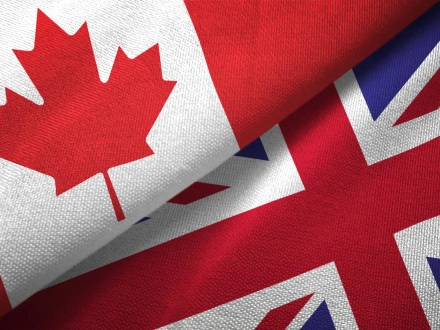 Mối quan hệ thương mại Canada-Vương quốc Anh / Cờ