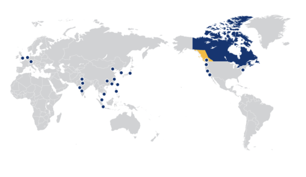 Trade and Invest BC Representative offices